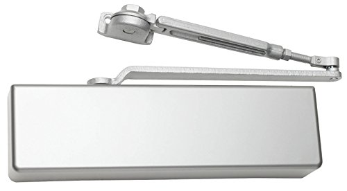 FALCON SC71 Hw/PA Alum Full Heavy Duty Door Closer, Hold Open Arm with Parallel Arm Shoe, Full Cover, Aluminum Finish