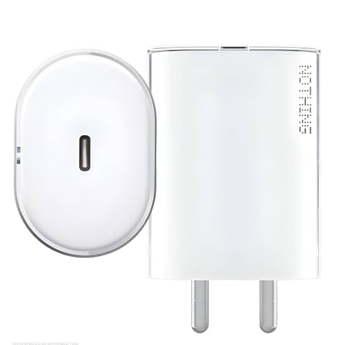 Image of Nothing Original 45W Type C PPS Fast Charger for Nothing Phone 3a /3a Pro /1 /2a Plus /2a /2 /33w Charging-CMF Phone 1 /Buds /Tab Support Upto 50W Charging-Rapidly Charge Adapter 45 Watt USB-C, White