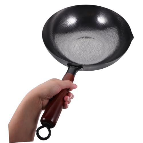Wok antiadherente estilo chino para cocina miniatura 5