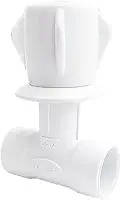 Registro Pressão Chuveiro Solda 25mm Canopla Branca Sintex