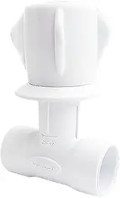 Registro Pressão Chuveiro Solda 25mm Canopla Branca Sintex
