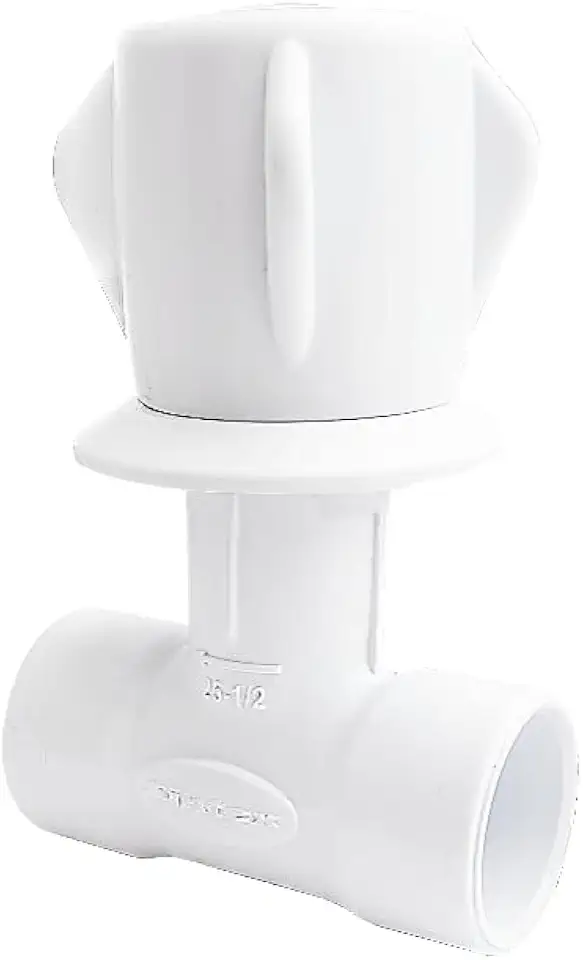 Registro Pressão Chuveiro Solda 25mm Canopla Branca Sintex