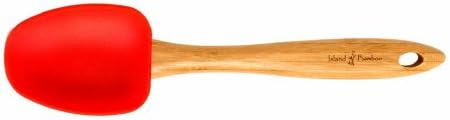 ISLAND BAMBOO Siliconeula Red Spoon, 1 EA