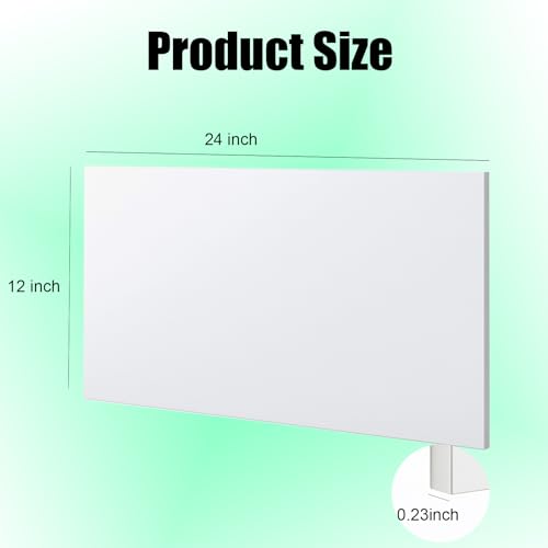 Image of HDPE Sheet 1 /4-12 inch x 24 inch High Density Polyethylene Sheets with Protective Film 1 /4 Thick HDPE Plastic Sheet Board Solid Plastic Block for Flat Panel DIY Projects Machining Home (White)