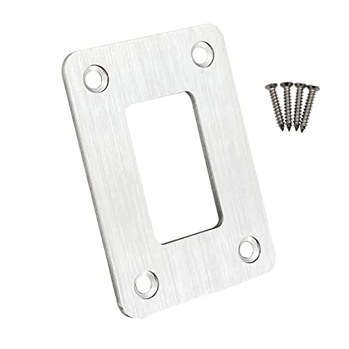 Image of 1 Gang Rocker Switch Mounting Bracket Panel Silver Toggle Switch Panel Housing Holder for Car Boat Yacht RV Camper UTV Dashboard