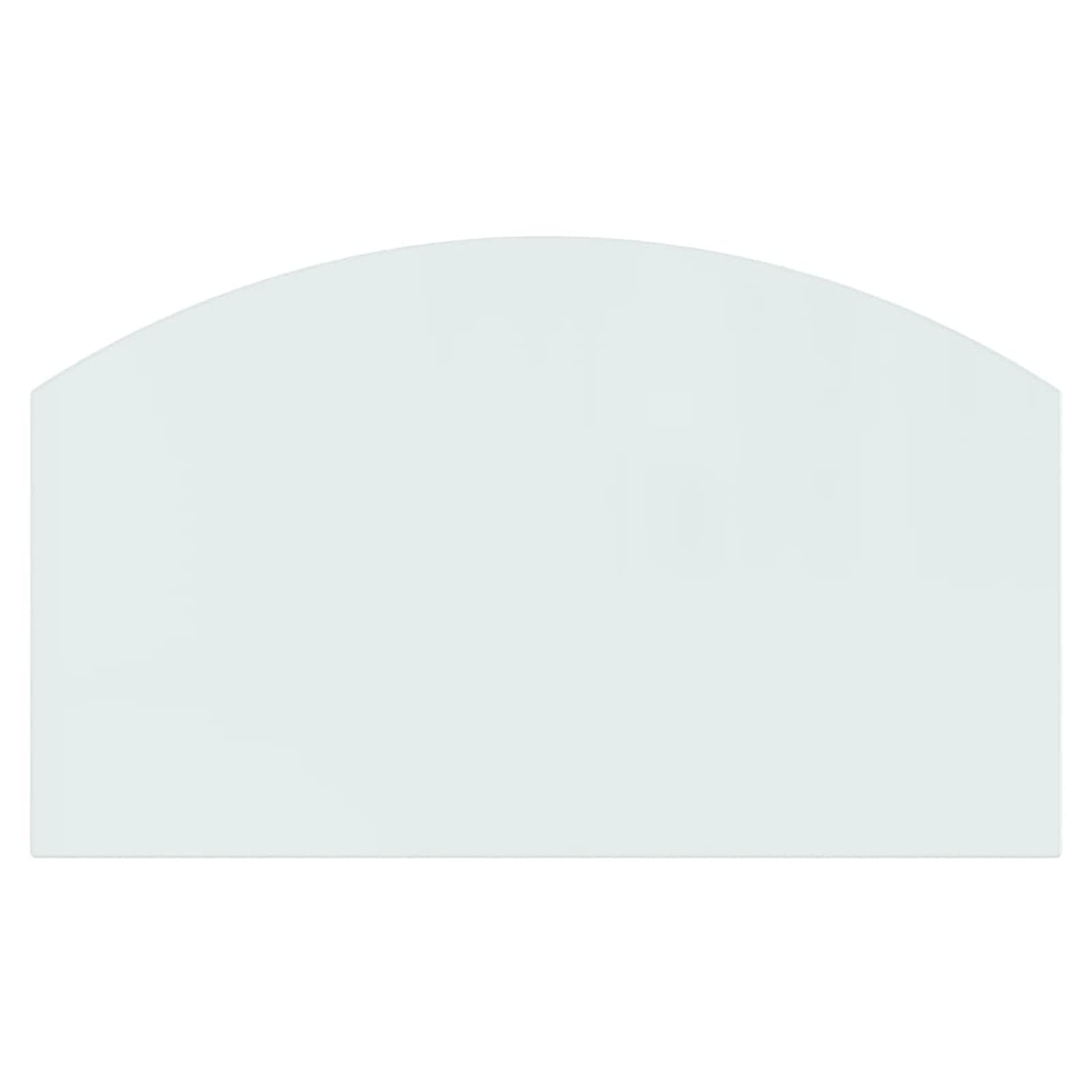 Rantry Piastra in vetro per caminetto, 100 x 60 cm, protezione per pavimenti in parquet e laminato, base per stufa resistente alle alte temperature, copertura per pavimento in vetro temperato
