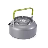 Lixada 1.6L Portable Water Kettle Water Pot Teapot Coffee Pot Indoor Aluminum Alloy Tea Kettle Outdoor Camping Hiking Picnic Pot