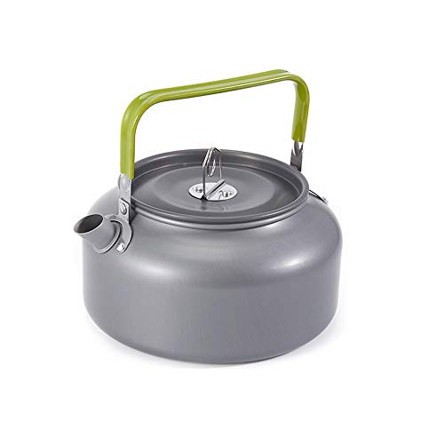 Lixada 1.6L Portable Water Kettle Water Pot Teapot Coffee Pot Indoor Aluminum Alloy Tea Kettle Outdoor Camping Hiking Picnic Pot