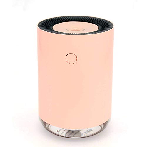 VARMHUS Small Humidifiers for Bedroom,Portable Cool Mist Humidifier for Baby Home,Mini Air Humidifier,7 Colors Lights Whisper Quiet Operation(Pink)