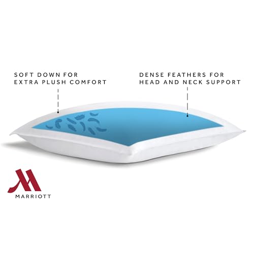 Marriott Luxury Queen 2 Pack Feather & Down Pillows