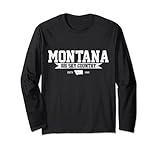 Photo Gallery montana est.1889 - souvenir con mappa dello stato maglia a manica Photo Gallery montana est.1889 - souvenir con mappa dello stato maglia a manica