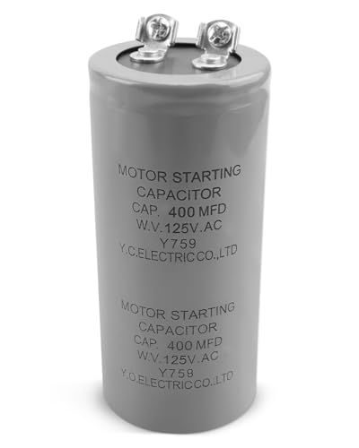 Condensateur de démarrage 400MFD pour éliminer le bourdonnement des moteurs HVAC 125V