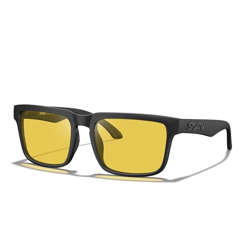 STGATN Big Heads XL Night Driving Glasses for Men UV