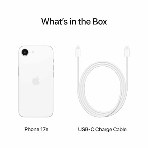 Image of Apple iPhone 17e 256 GB: 15.40 cm (6.1″) Super Retina XDR Display, A19 Chip, All-Day Battery Life, 48MP Fusion Camera, 256GB Starting Storage; White