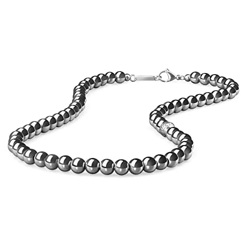 GAVU Hematite Stone Beaded Necklace for Men Cover