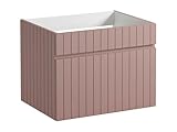 Vente-unique - Mueble Flotante Rosa