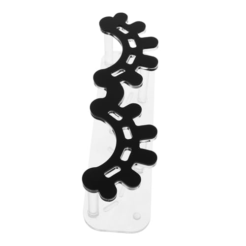 COLLBATH Porte- pour Extensions de Cils Acrylique avec Fentes Support Stable pour Rangement Outils de Beauté Organisateur Pratique pour Salons et Studios de Cils