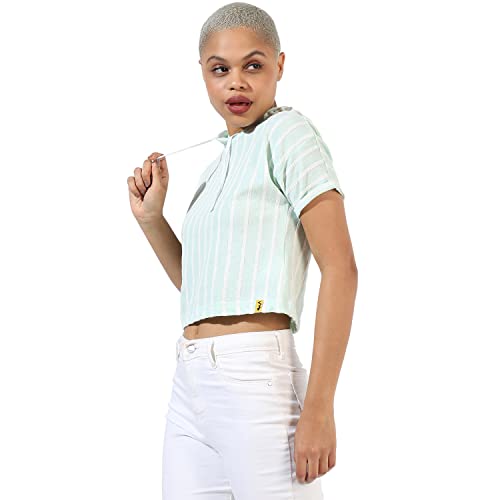 Image of Campus Sutra Women's Cotton Regular Fit Tops