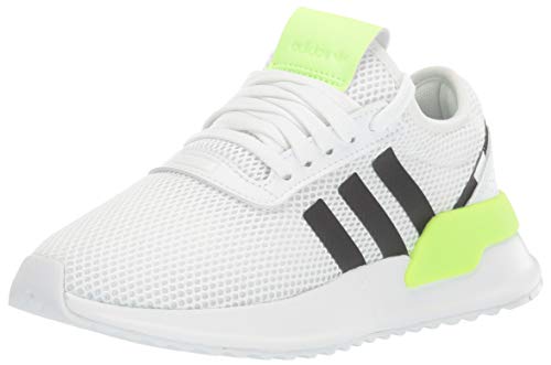 adidas Originals Kids Unisex's U_Path X Sneaker, FTWR White/core Black/Signal Green, 4 M US Big Kid