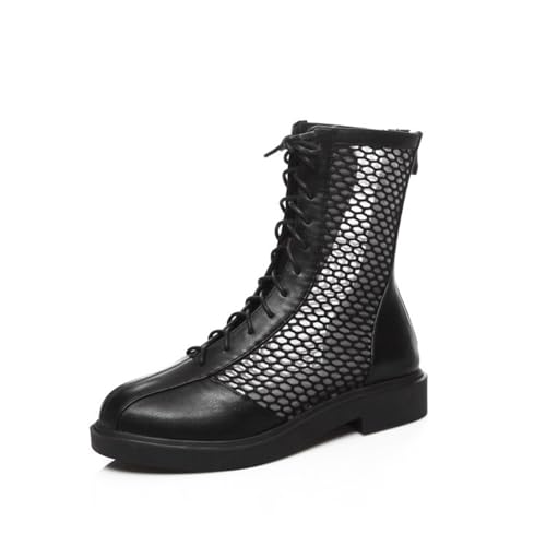 Bottines d'été pour femme avec zip arrière et talon bloc confortable