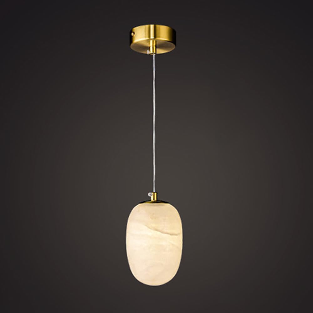 Lustre de salle à manger créatif dorée et marbre pour éclairage intérieur