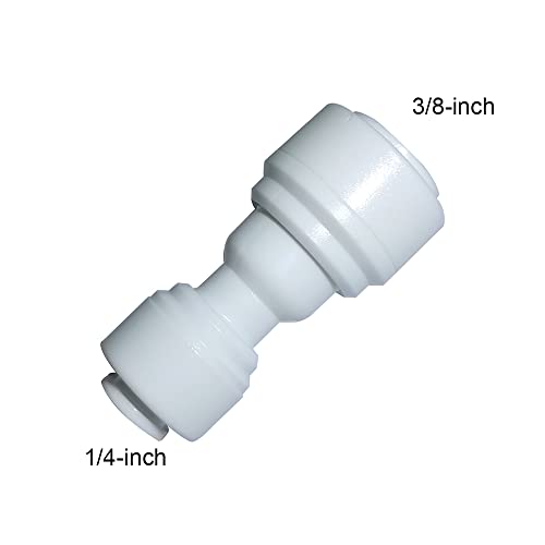 Yzm Reducing Straight Union 3/8" To 1/4" Quick Connector Fittings Ro Water Filters Set Of 10 #TOP1