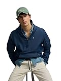 SILBON Cortavientos Denim Capucha Azul Para Hombre Talla Xxxl