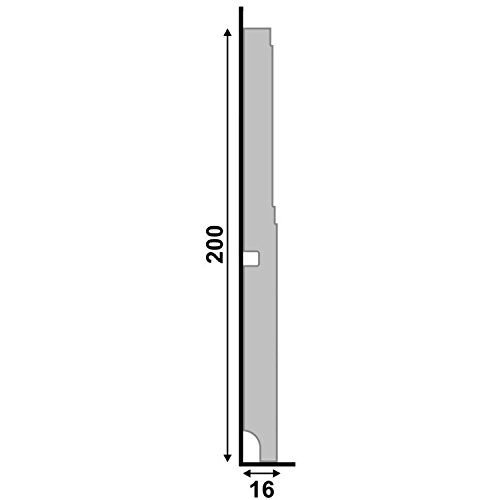 Rodapé Santa Luzia Art Dèco 544 2,4 m - Branco