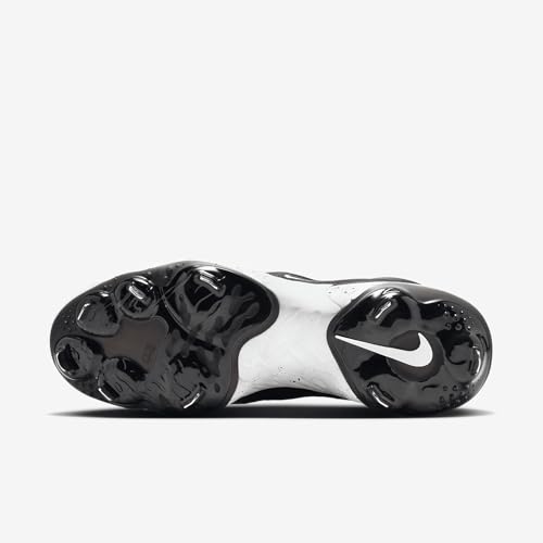 Nike Nike Alpha Huarache Elite 4 Low NRG Baseball Cleats (DJ6521-003, Black/Dark Smoke Grey/White) Size 13