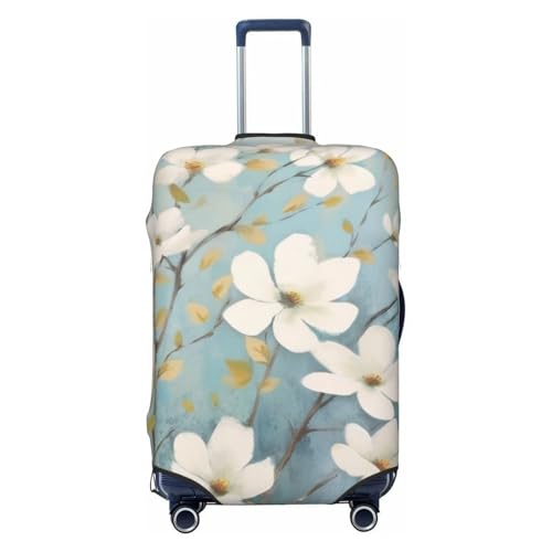 Spring Flower Blossoms Print Luggage Suitcase Covers Elastic Washable Luggage Protector Luggage Covers For Suitcase