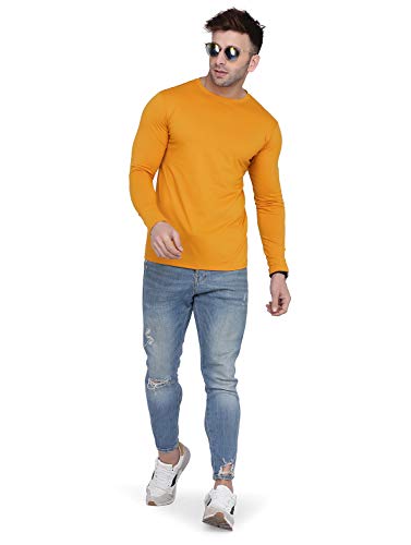 Image of Self Design Men Full Sleeve Round Neck Multicolor T-Shirt (Pack of 2)