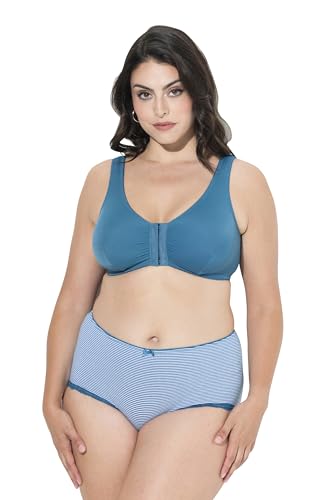 Ulla Popken Damen große Größen Übergrößen Plus Size Bustier, Vorderverschluss, C/D Cup, E/F Cup