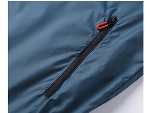 ANNA GARDEN Jaqueta masculina esportiva ultra fina de seda para verão com fertilizante plus size par