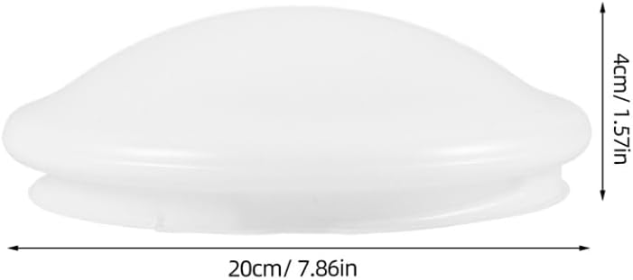 ibasenice 2pcs Flush Mount Ceiling Light Cover Plastic Dome Shade for Bedroom Kitchen and Office Clip-On Design Easy Installation Decorative Lighting Accessory image 2
