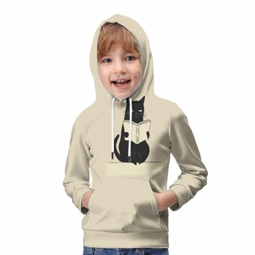 Pull à capuche chaton mignon pour ado de 11 à 13 ans