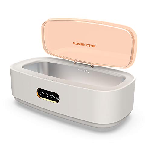 Venussar Ultrasonic Cleaner, Sonic Jewelry Cleaning Machine 300ML, 45kHz Professional Ultrasonic Jewelry Cleaner Machine for Glasses, Jewelry, Watches, Dentures, Makeup Tools, 4 Gear Adjustable