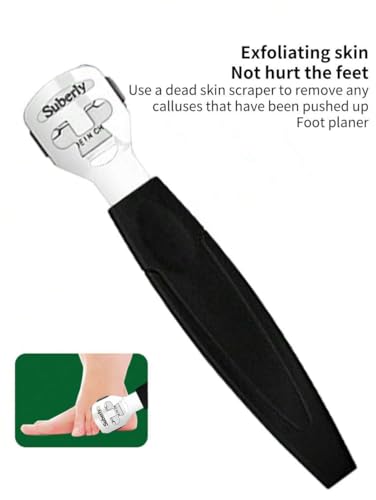 Vitalogy - Pedicure Tools for Feet - 8 in 1 Pedicure Kit | Foot Scrubber for Dead Skin, Callus Remover, Foot Scraper, Foot File, Pitchfork, Filer for Nail Repair - 1 Set (Black) - Image 5