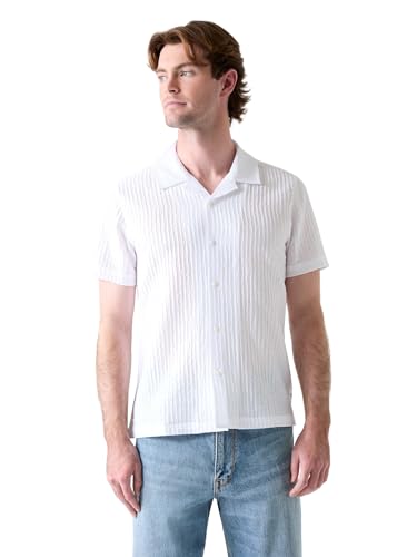 GUESS Striped Shirt Pure White