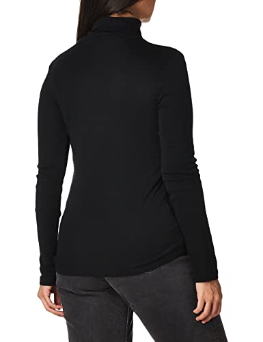 Splendid Women's 1X1 Long Sleeve Turtleneck Top,Black,Medium #TOP2