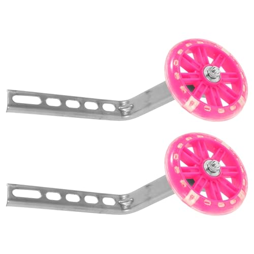 Ruedas de Entrenamiento para Bicicleta Cabilock LED Auxiliares con Luz Rosa