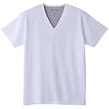 [ReD] 【公式】 リカバリーウェア Vネックインナー (肩コリ改善) 半袖 メンズ LL ホワイト インナーシャツ 半袖シャツ 一般医療機器 バイタルテック