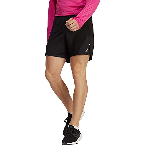 adidas Men's Shorts (1/2) Run Icons 3 Bar Black