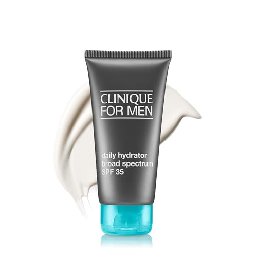 Clinique For Men Daily Hydrator Broad Spectrum SPF 35 Face Moisturizer | Oil Free Face Lotion With SPF | Hydrating + Protecting | Skin Care for Men, 2.5 Fl Oz