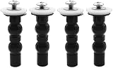 ZHUOMINGJIA 4Pack Toilet Seat Hinges Screws,Toilet Seat Screws Universal Toilet Seat Fixings Expandi