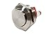 Alpinetech 19mm 3/4" Momentary NC Stainless Steel Metal Push Button Switch Screw Terminal Normally Closed