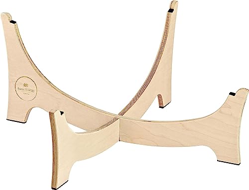 Inclined Handpan Stand for Seated Position, Baltic Birch Wood — MADE IN EUROPE — for Meditation, Sound Healing Therapy and Yoga, 2-YEAR WARRANTY