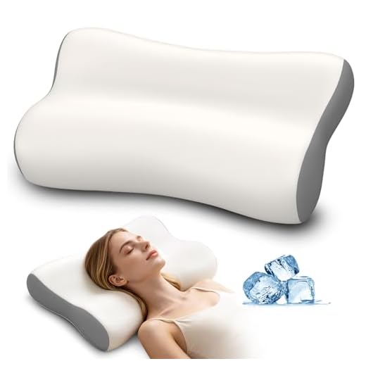 Polovo Cervical Neck Pillow - Ergonomic Side Sleeper Pillow for Neck Pain Relief, Contour Memory Foam Pillows for Deep Sleep, Orthopedic Cooling Pillow Bed Pillow for Side Back Stomach Sleepers