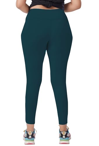 Image of Nexsus Appparels Stretchable Gym Pants for Workout : The Ultimate Yoga Pants | Gym Wear for Woman | Gym Tights for Women with Side Pockets | Available in Plus Size's