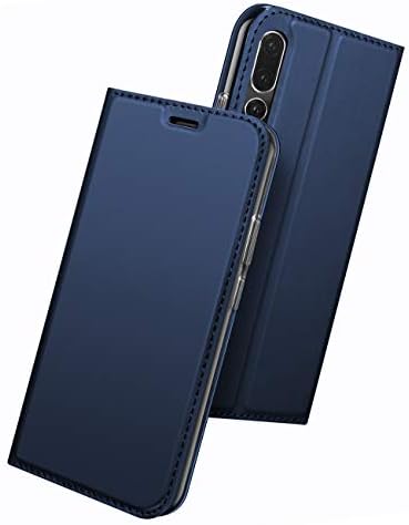 Huawei P20 Pro Case KumWum Leather Case Slim Shockproof Inner Stand Function Card Slot Magnetic Closure Phone Flip Cover for P20 Pro (Huawei P20 Pro, Blue)