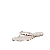 buffalo zehentrenner bunt  Buffalo Damen Zehentrenner Raisa Diamonds, Damen Sandalen,Sommer,Strand,weiblich,Lady,Ladies,Women\'s,flip,Beige (BEIGE/Multi Stones),38 EU / 5 UK